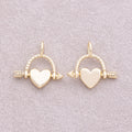 16K Gold Plated Plain Cupids Arrow Pendant - Sold Each