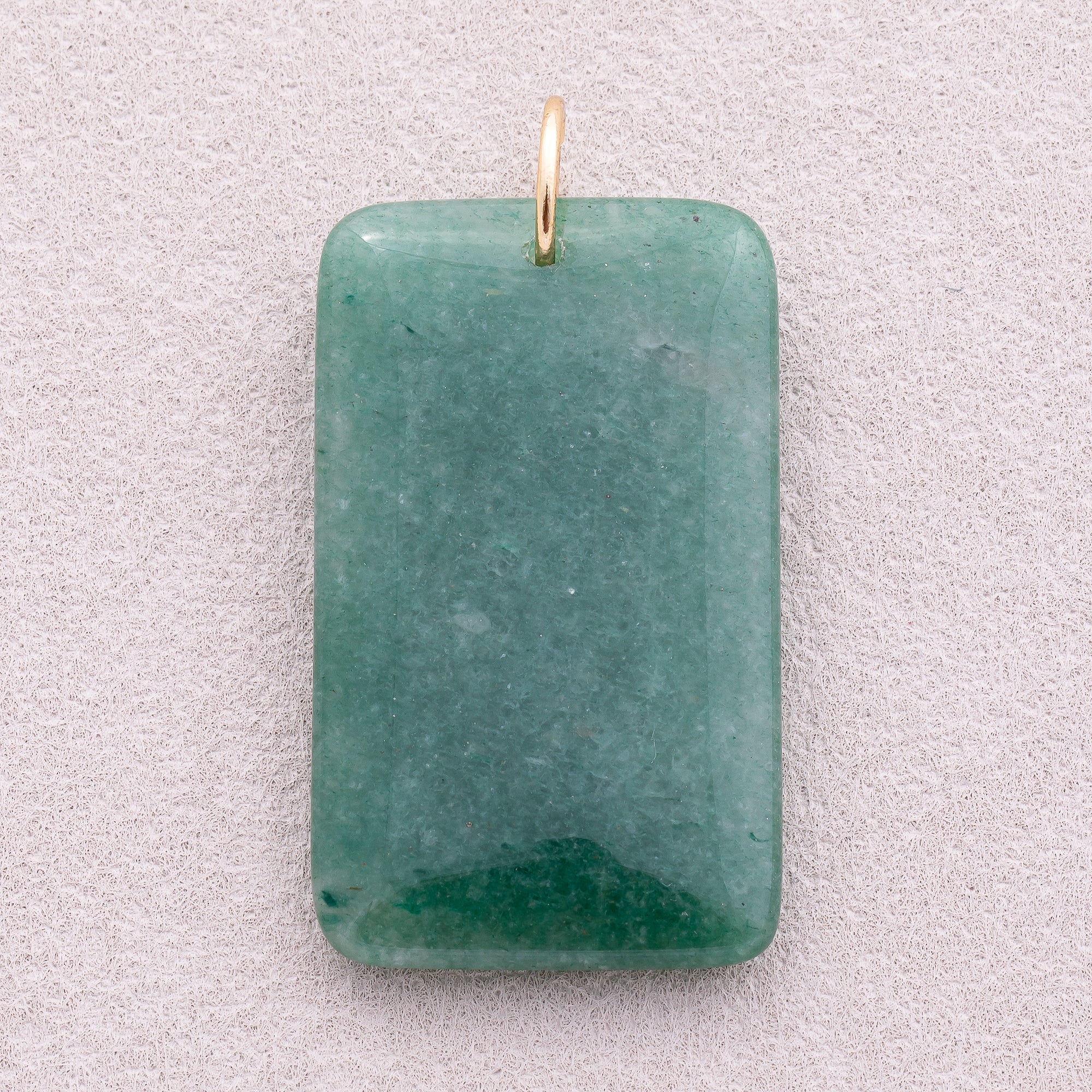 18K Gold Plated Multicolor Natural Gemstone Rectangular Pendant - Sold Each