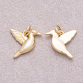 16K Gold Plated Plain Pigeon Bird Animal Charm - Sold Each