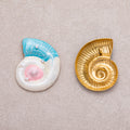 Gold PVD Stainless Steel Shell Pearl Colorful Ocean Nautical Sea Shell Enamel Pendant