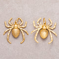 Gold PVD Stainless Steel 8 Legged Spider Animal Charm