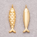 Gold PVD Stainless Steel Fish Ocean Animal Pendant