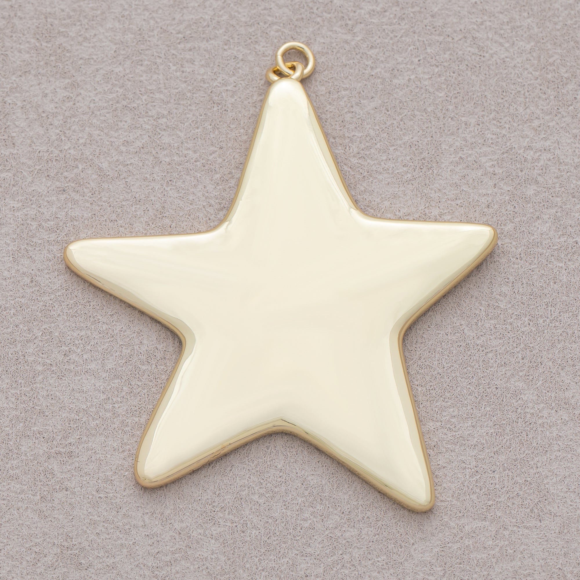 16K Gold Plated Plain Celestial Star Pendant - Sold Each