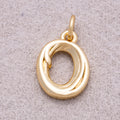 16K Gold Plated Vintage Molten Number Charm (0-9) - Sold Each