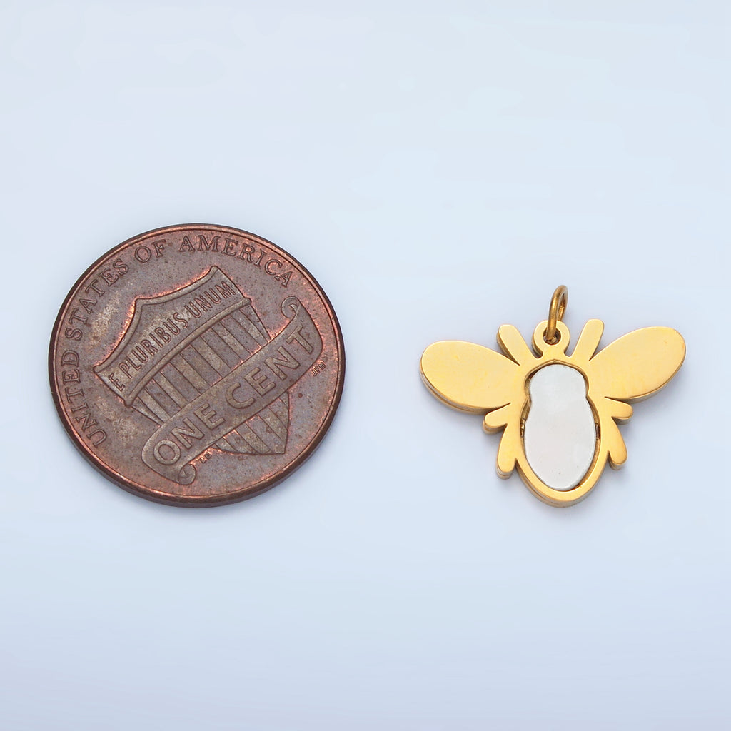 Launch Promo: 24K Gold PVD Stainless Steel Cute Honey Bee Insect Charm | Sold Each