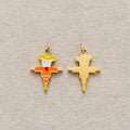 Launch Promo: 24K Gold PVD Stainless Steel Colorful Scarecrow Enamel Charm | Sold Each