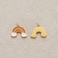 Launch Promo: 24K Gold PVD Stainless Steel Colorful Rainbow Enamel Charm | Sold Each