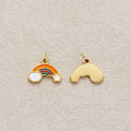 Launch Promo: 24K Gold PVD Stainless Steel Rainbow Enamel Mini Charm | Sold Each