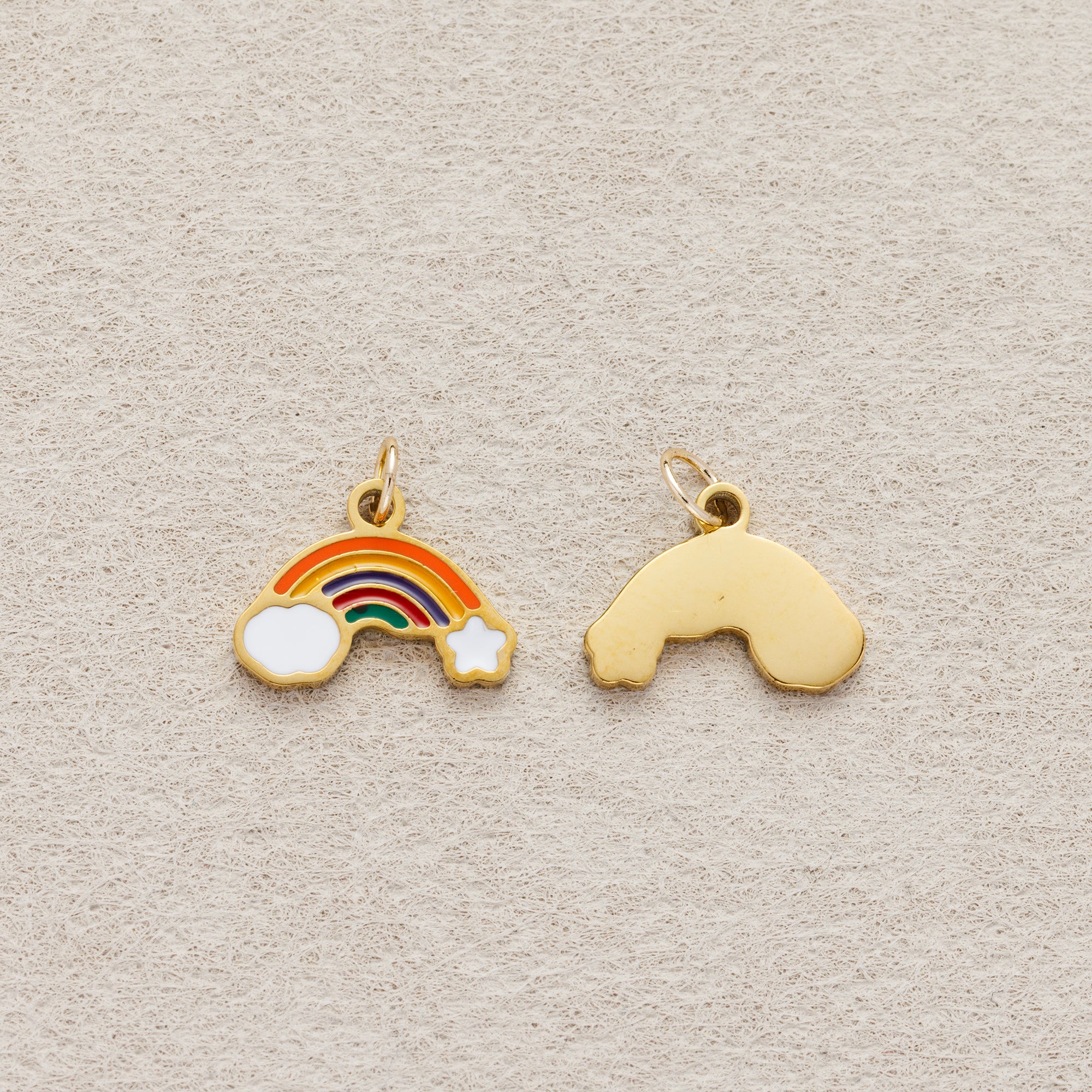 Launch Promo: 24K Gold PVD Stainless Steel Rainbow Enamel Mini Charm | Sold Each