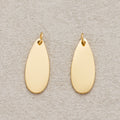 Launch Promo: 24K Gold PVD Stainless Steel Minimalist Teardrop Tag Pendant | Sold Each