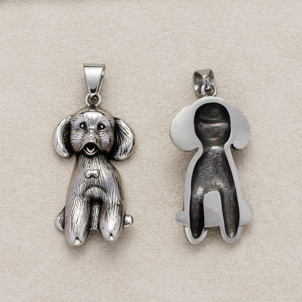 Launch Promo: Stainless Steel Antique Poodle Dog Animal Pendant | Sold Each