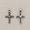 Launch Promo: Stainless Steel Antique Minimalist Rope Cross Pendant | Sold Each