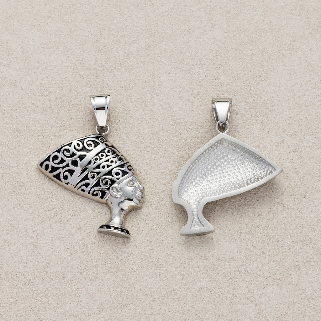 Launch Promo: Stainless Steel Nefertiti Queen Bust Pendant | Sold Each
