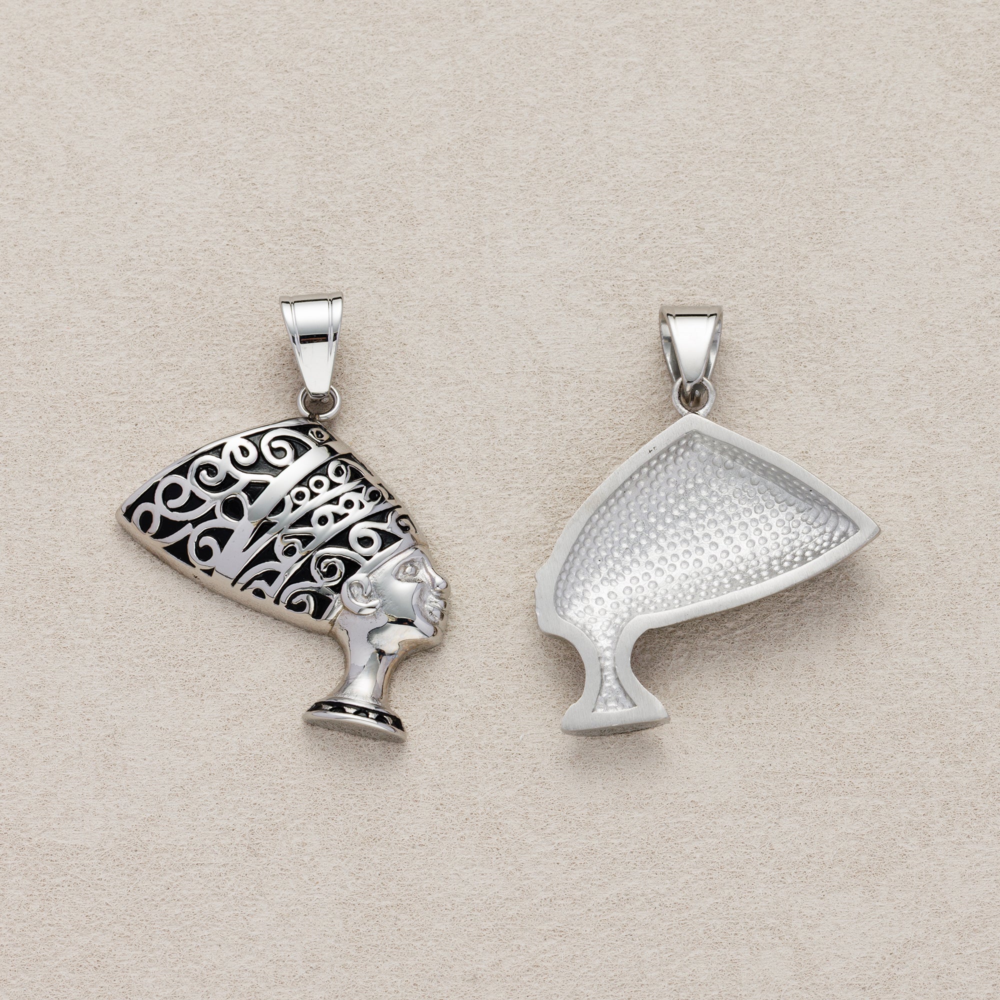 Launch Promo: Stainless Steel Nefertiti Queen Bust Pendant | Sold Each