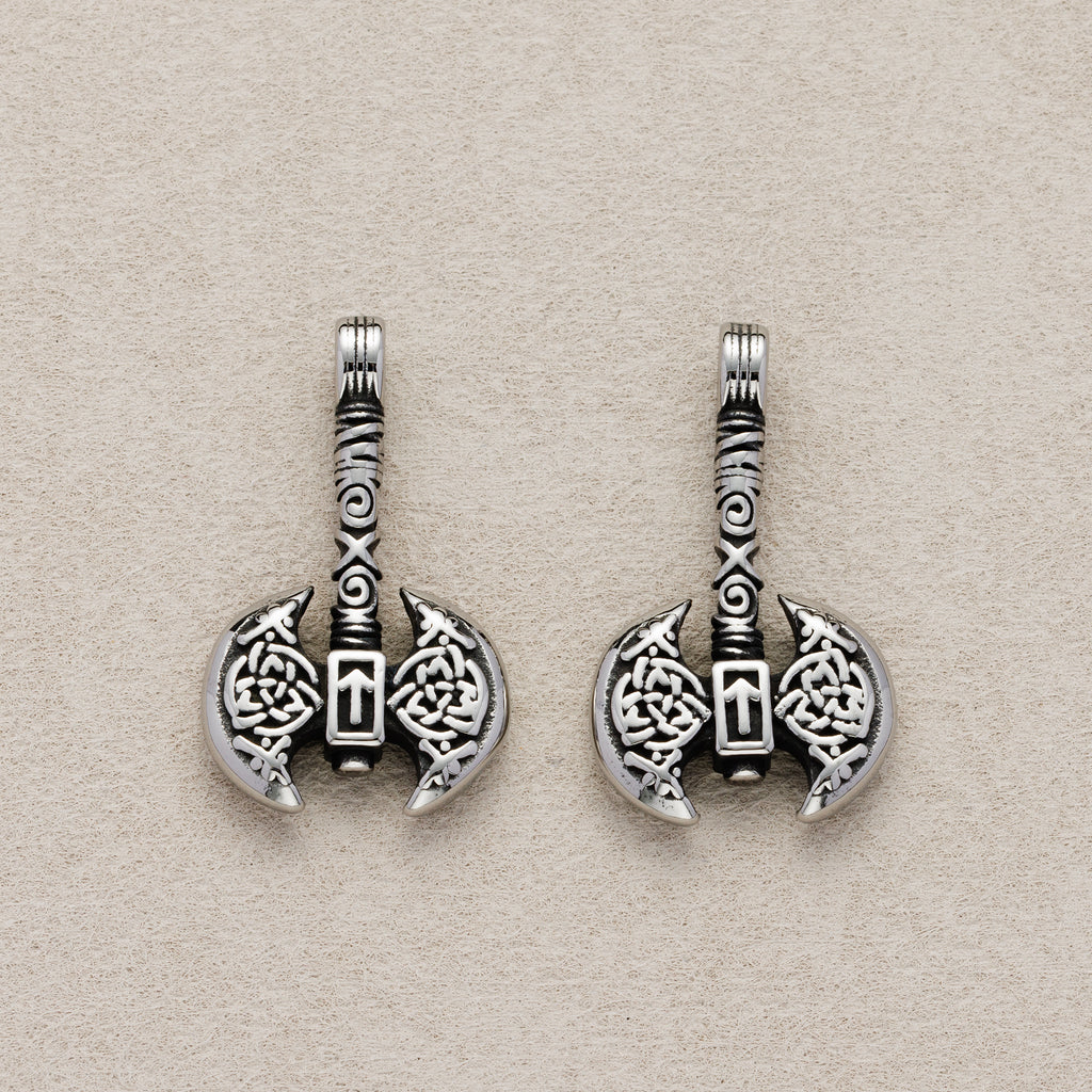 Launch Promo: Stainless Steel Antique Viking Battle Axe Pendant | Sold Each