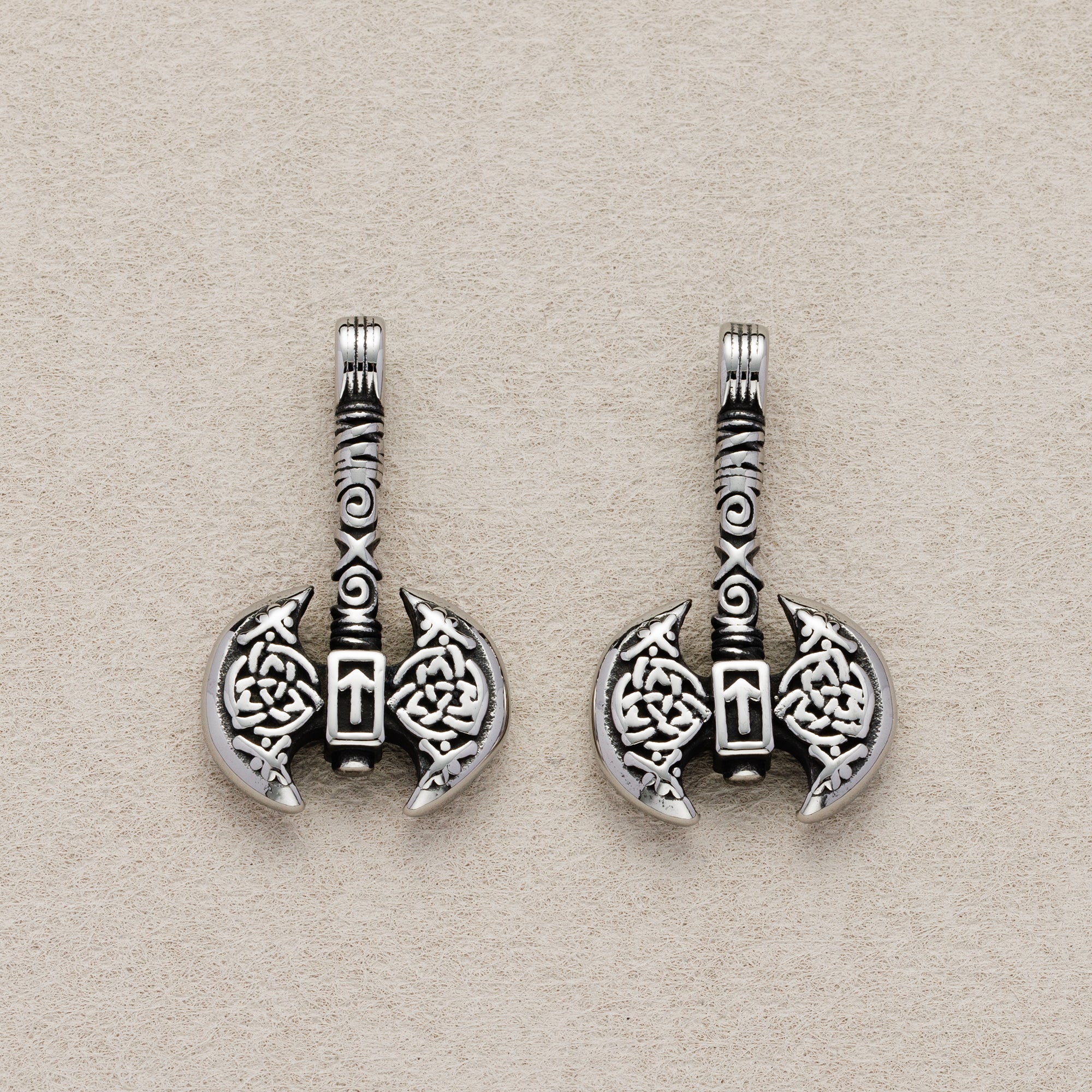 Launch Promo: Stainless Steel Antique Viking Battle Axe Pendant | Sold Each