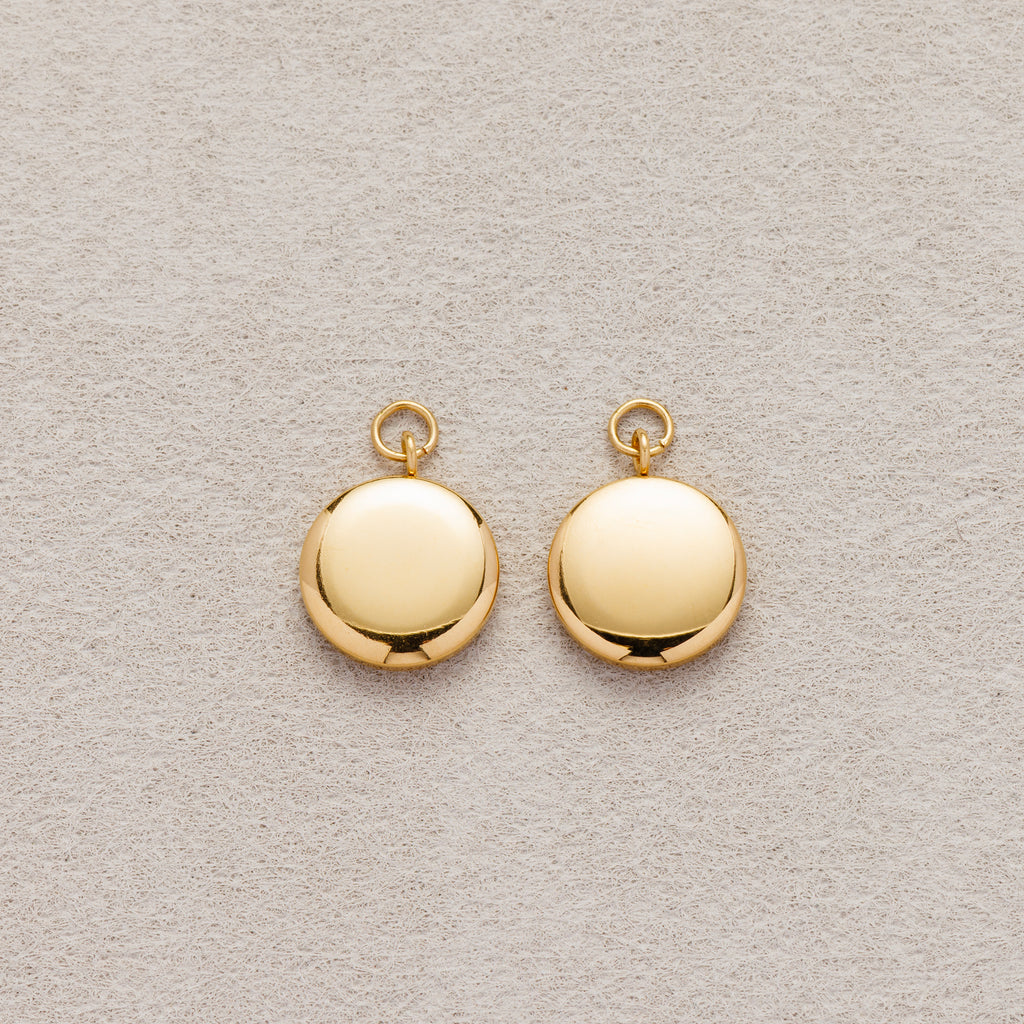 Launch Promo: 24K Gold PVD Stainless Steel Round Geometric Charm | Sold Each