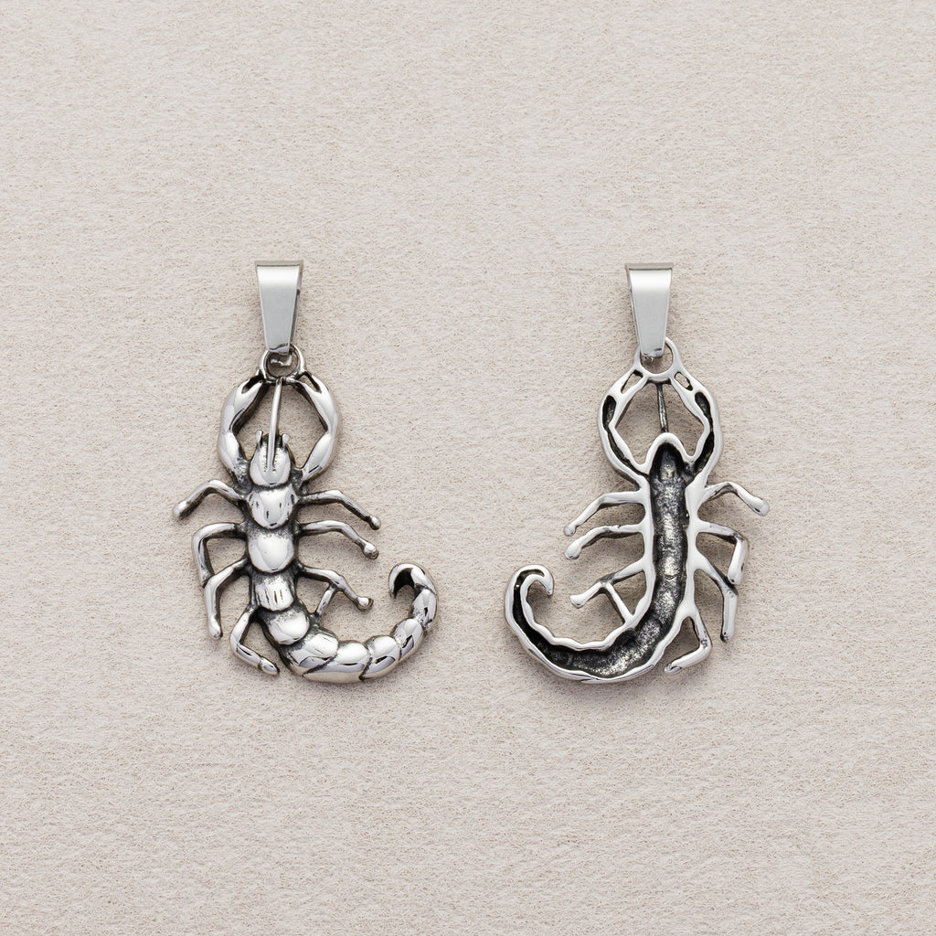 Launch Promo: Stainless Steel Scorpion Guardian Pendant | Sold Each