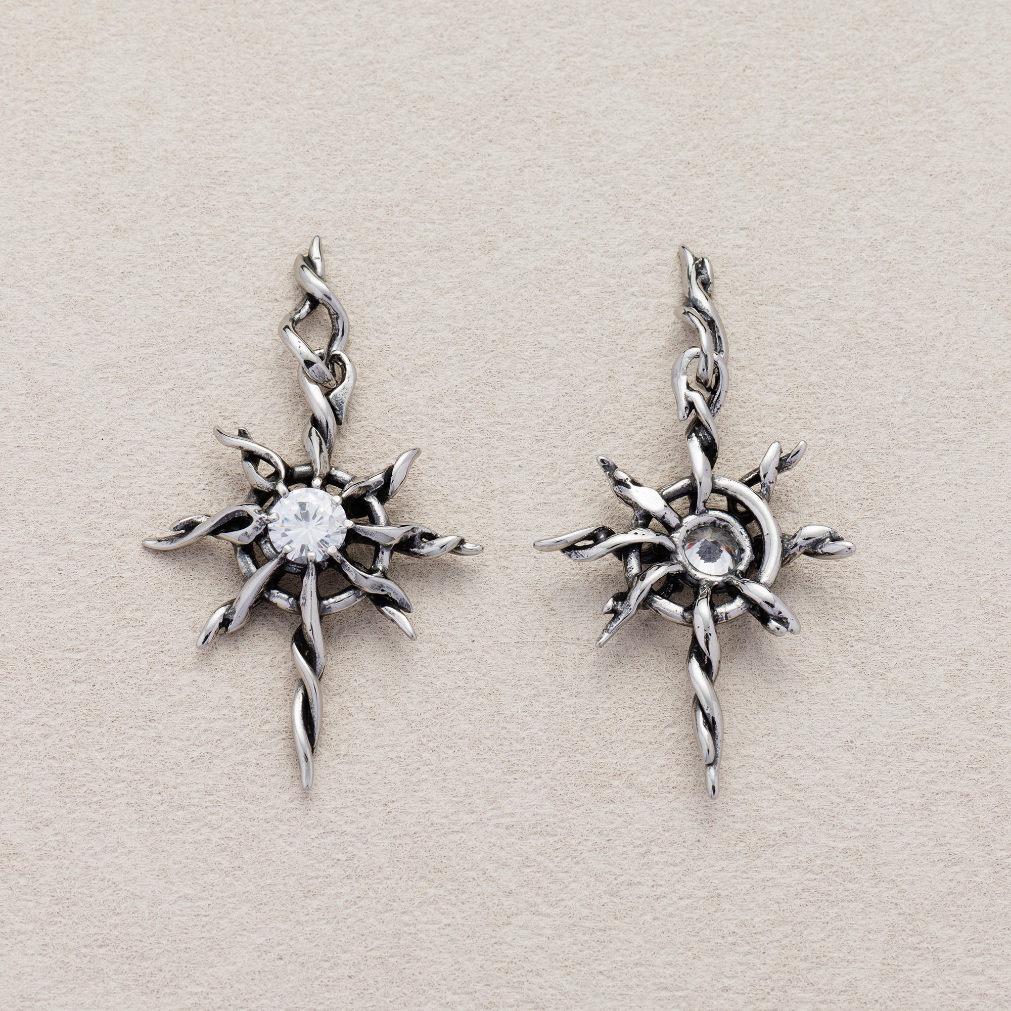 Launch Promo: Stainless Steel Gothic Starburst Cross Pendant | Sold Each