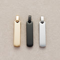 Launch Promo: 24K Gold PVD Stainless Steel Minimalist Shield-Top Bar Pendant | Sold Each
