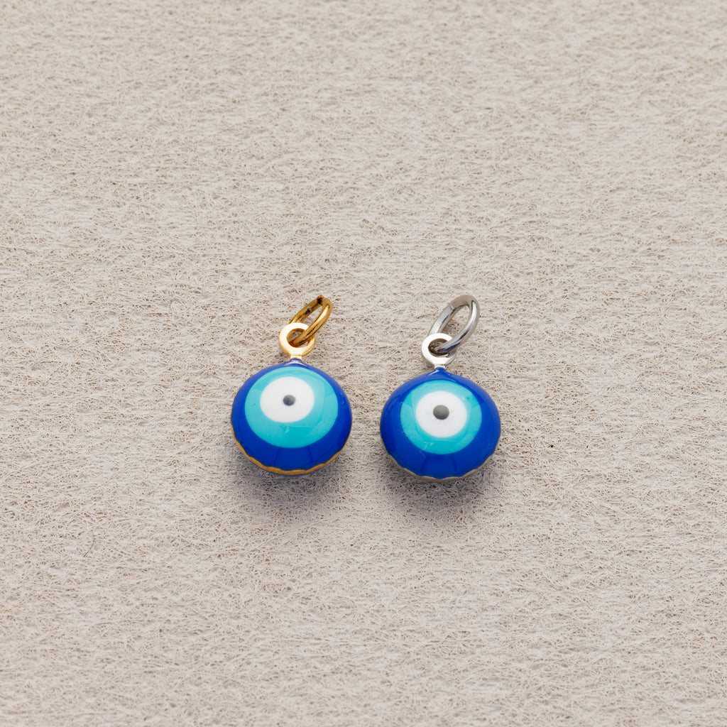 Launch Promo: 24K Gold PVD Stainless Steel Blue Evil Eye Charm | Sold Each