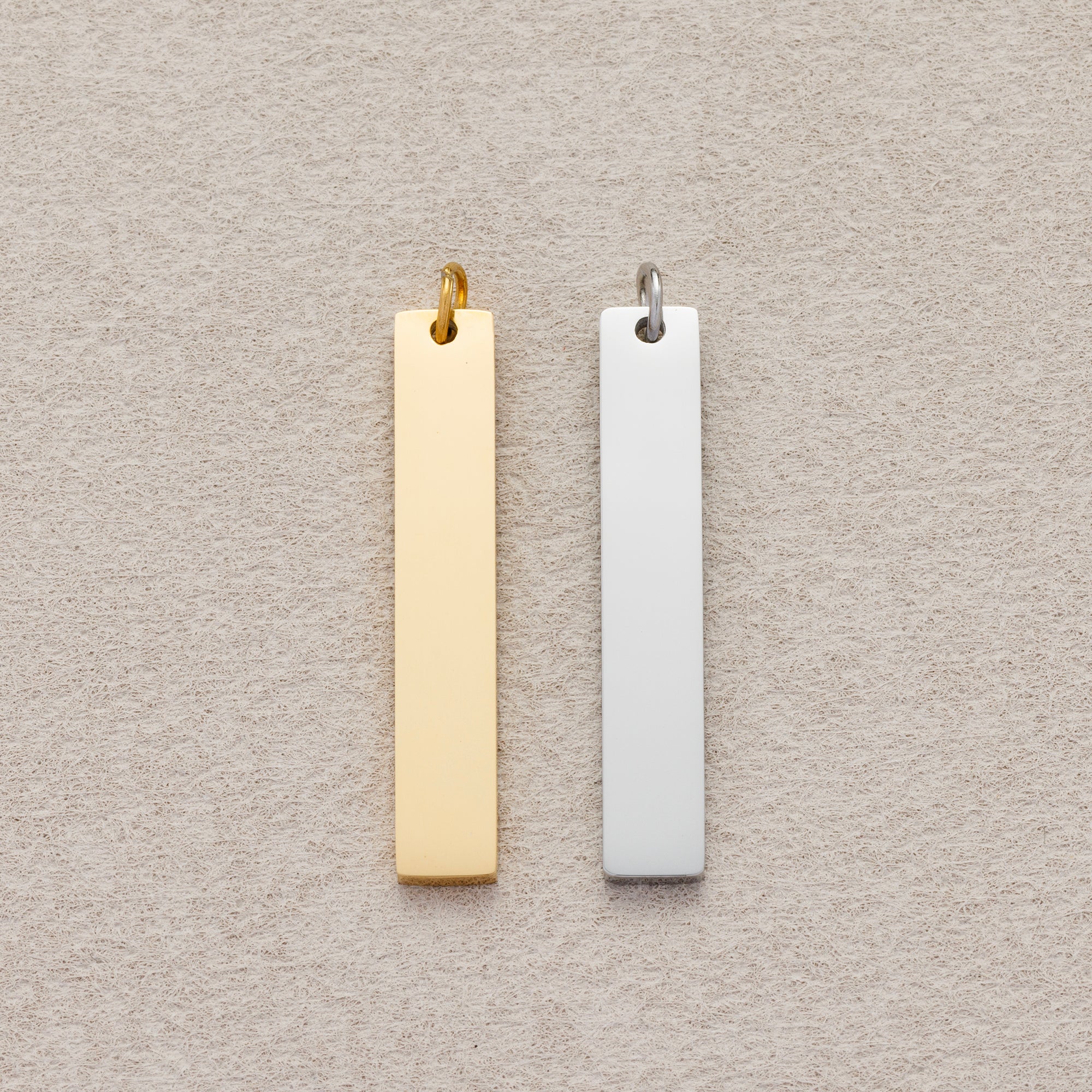 Launch Promo: 24K Gold PVD Stainless Steel Minimalist Rectangular Bar Charm | Sold Each