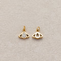 Launch Promo: 24K Gold PVD Stainless Steel Teardrop CZ Honey Bee Insect Charm | Sold Each