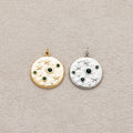 Launch Promo: 14K Gold PVD Stainless Steel Celestial Sun and Stars Medallion Charm | Sold Each