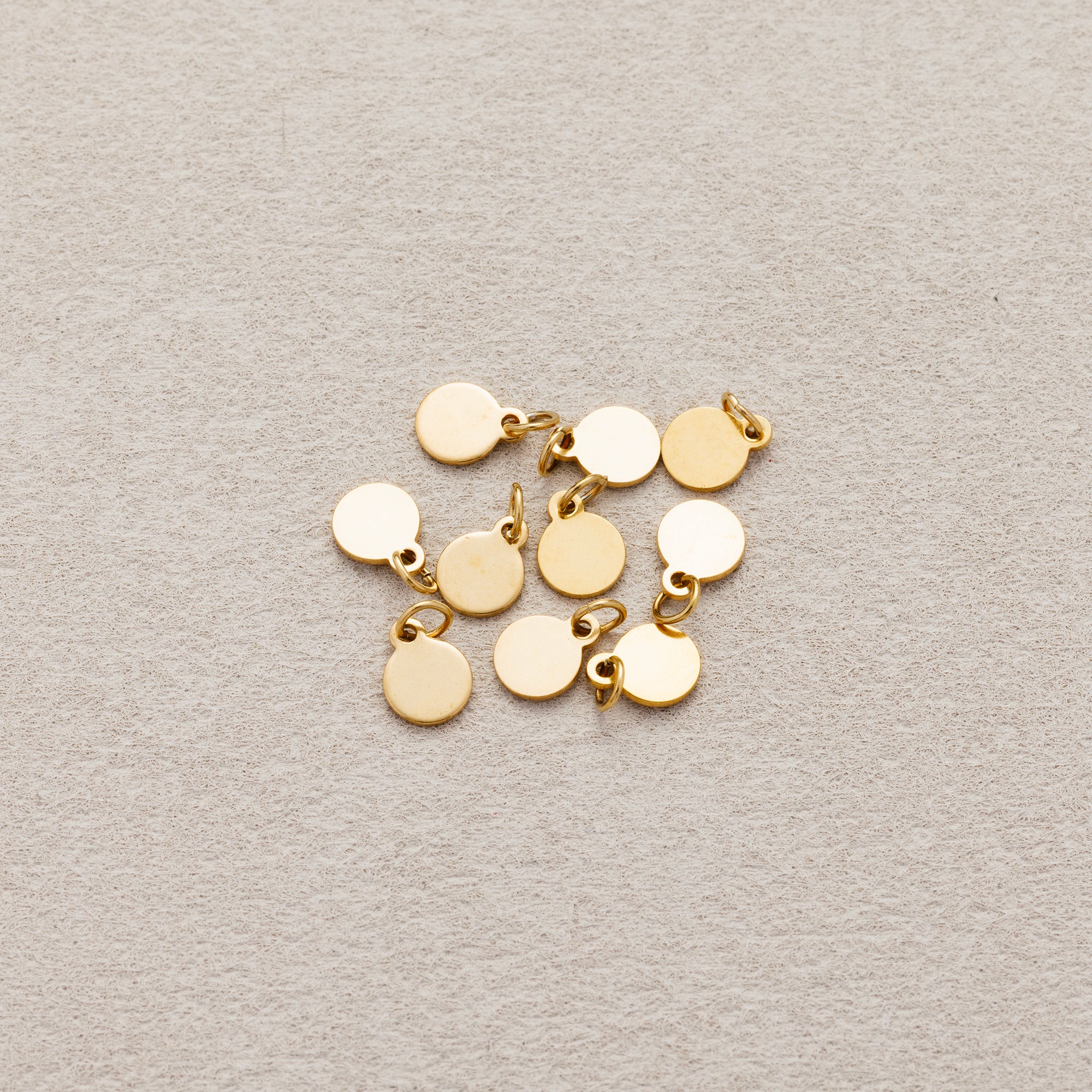 Launch Promo: 24K Gold PVD Stainless Steel Mini Round Coin Charm | Sold Each