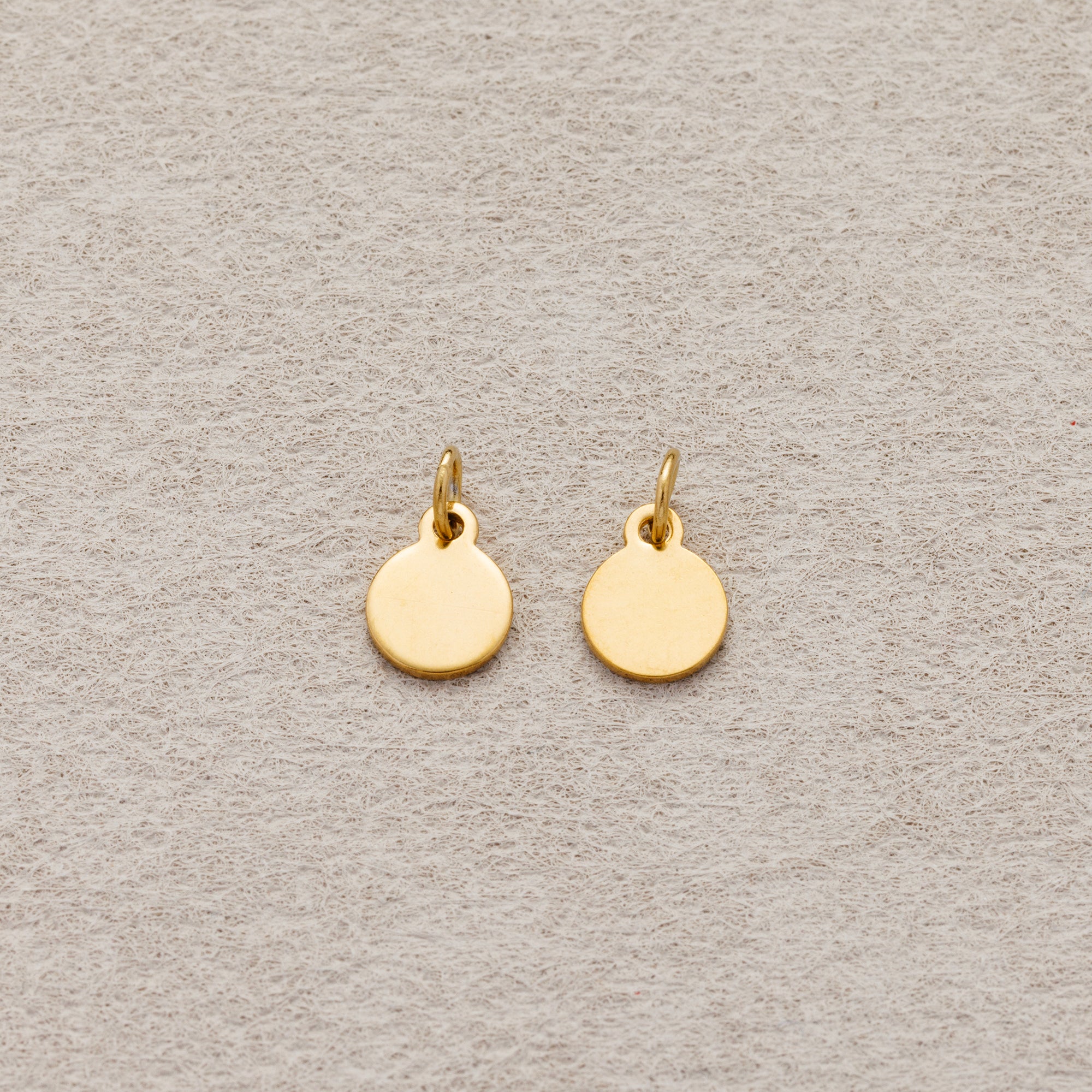 Launch Promo: 24K Gold PVD Stainless Steel Mini Round Coin Charm | Sold Each