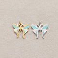 Launch Promo: 14K Gold PVD Stainless Steel Turquoise Beaded Butterfly Animal Charm | Sold Each
