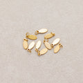 Launch Promo: (10pcs) 24K Gold PVD Stainless Steel Mini Geometric Oval Tag Charm | Sold Each
