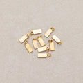 Launch Promo: (20pcs) 24K Gold PVD Stainless Steel Mini Rectangular Tag Charm | Sold Each