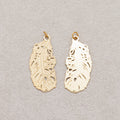 Launch Promo: 14K Gold PVD Stainless Steel Bohemian Spirit Feather Charm | Sold Each