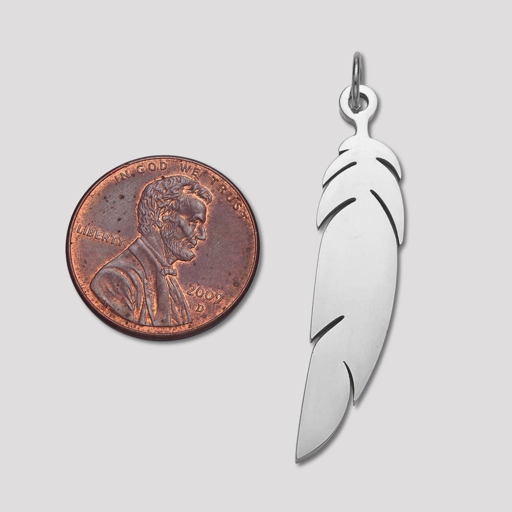 Launch Promo: Stainless Steel Bohemian Feather Charm | Sold Each