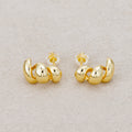 Launch Promo: 24K Gold PVD Stainless Steel Minimalist Spiral Stud Earring in Gold & Silver | Sold Each