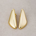 Launch Promo: 24K Gold PVD Stainless Steel Geometric Triangle Asymmetric Stud Earring | Sold Each
