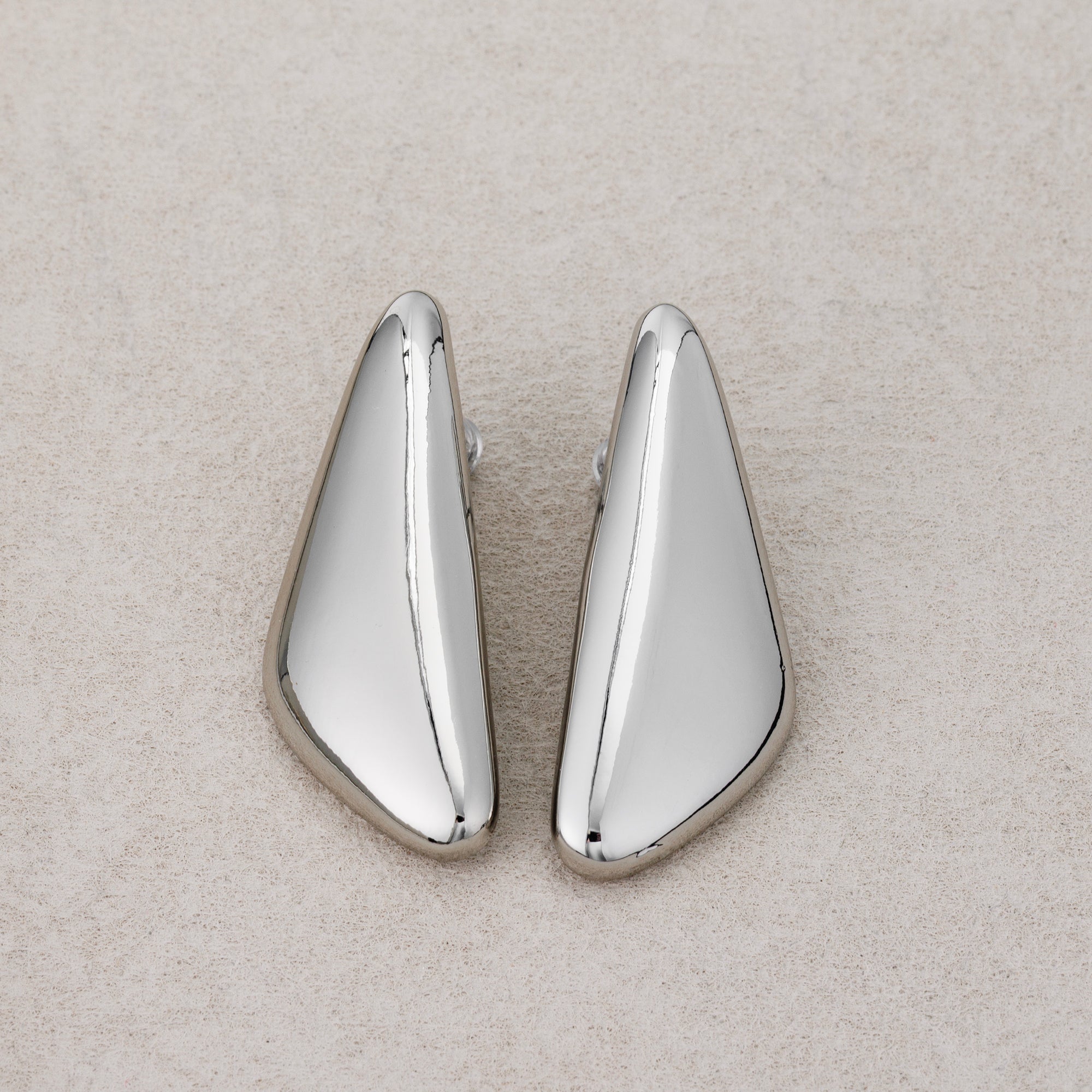 Launch Promo: 24K Gold PVD Stainless Steel Geometric Triangle Asymmetric Stud Earring | Sold Each