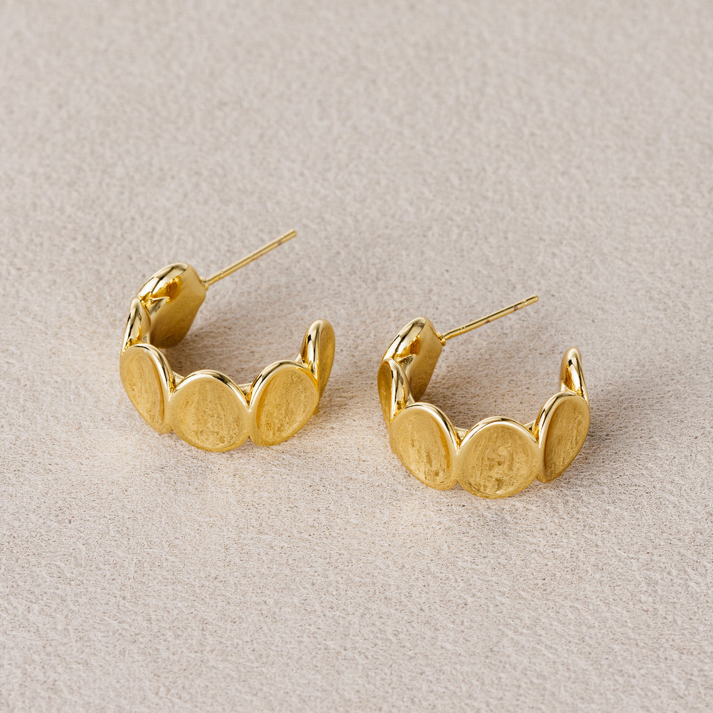 Launch Promo: 24K Gold PVD Stainless Steel Chunky Oval Hoop Earring