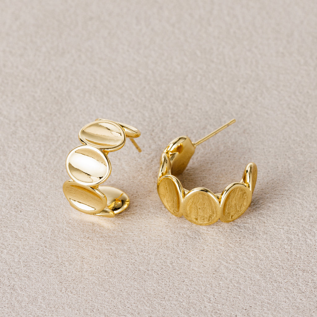 Launch Promo: 24K Gold PVD Stainless Steel Chunky Oval Hoop Earring