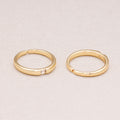 16K Gold Plated Solitaire CZ Geometric Adjustable Ring