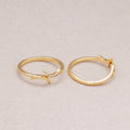 24K Gold Plated Crescent Moon Wrap Ring