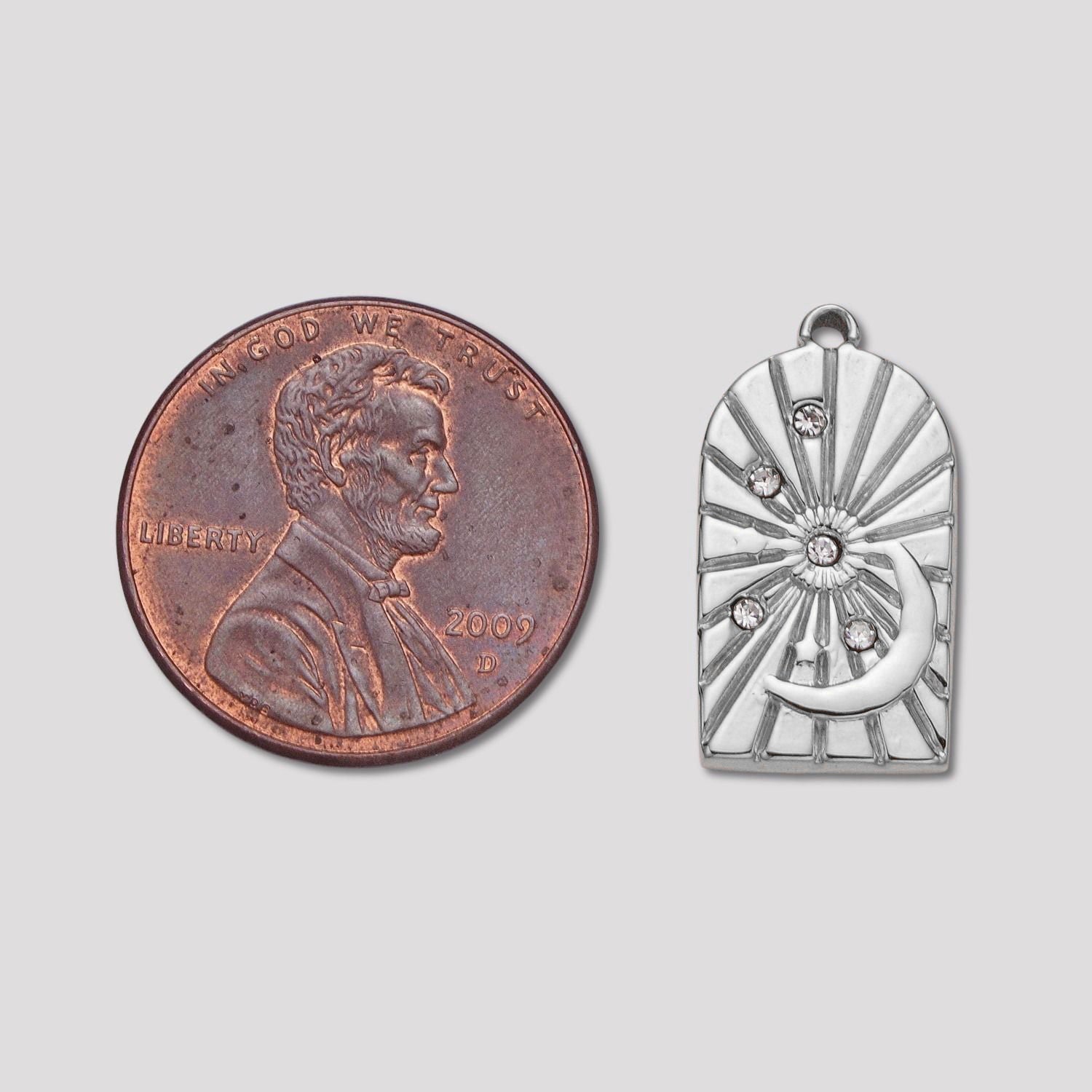 Launch Promo: Stainless Steel Celestial Arch Medallion Pendant | Sold Each