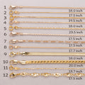 18K Gold Plated Cable Chain Necklace Ready to Wear for Everyday