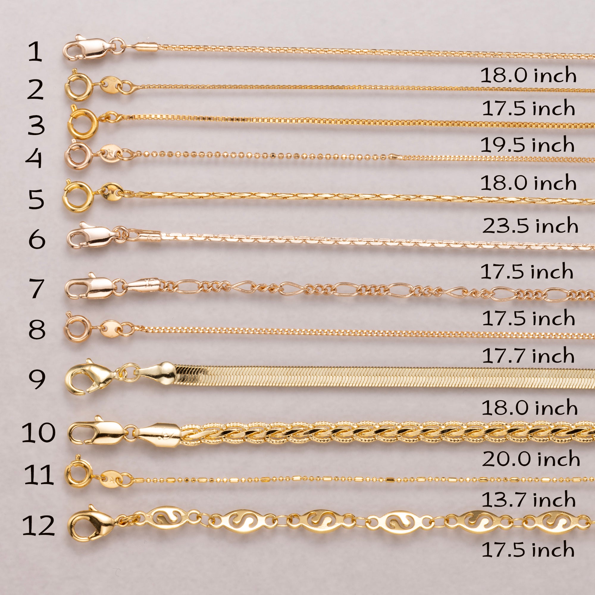 18K Gold Plated Cable Chain Necklace Ready to Wear for Everyday