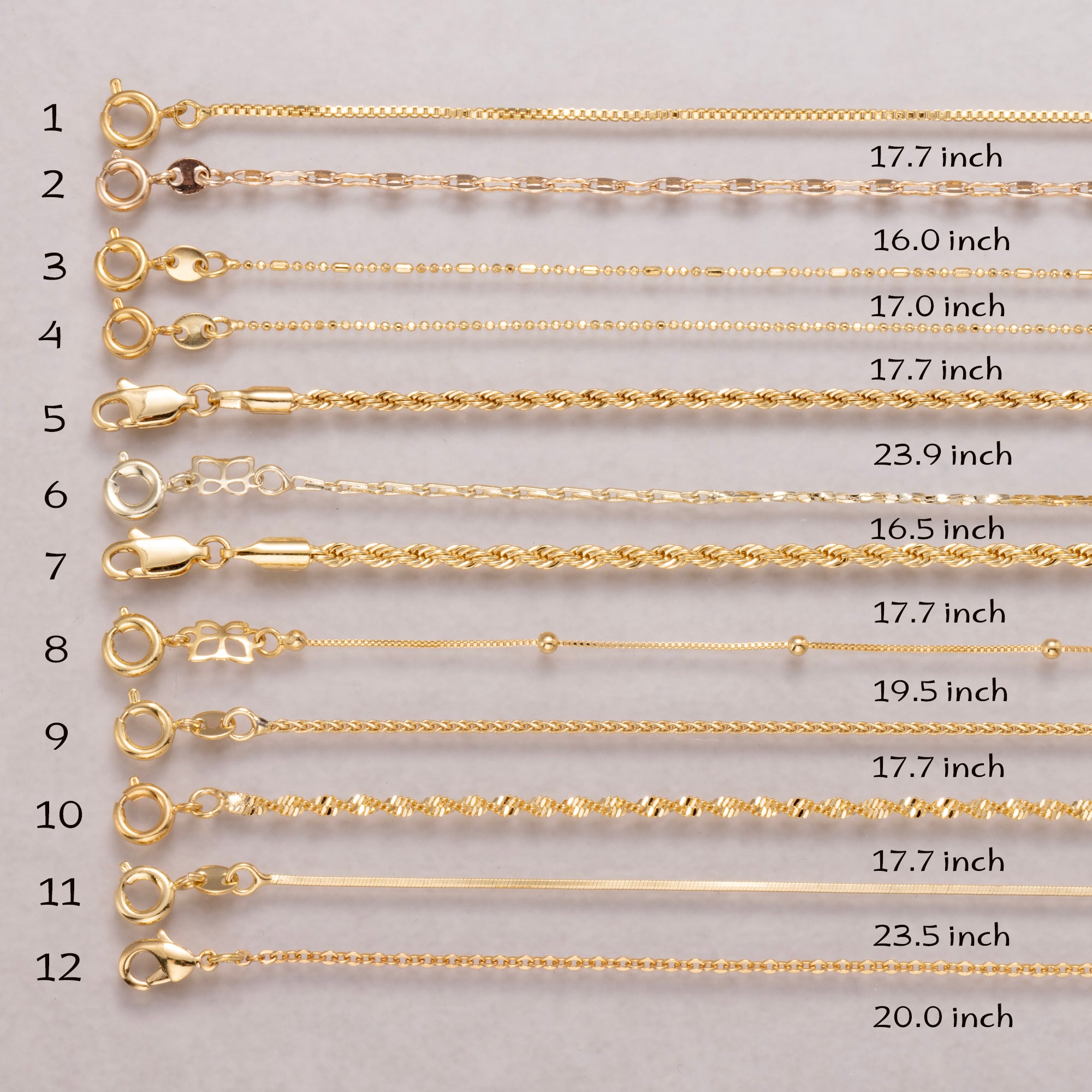 24K Gold Plated Box Statement Chain Necklace Ready to Wear for Everyday