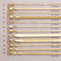 24K Gold Plated Cuban Curb Chain Necklace Ready to Wear for Everyday