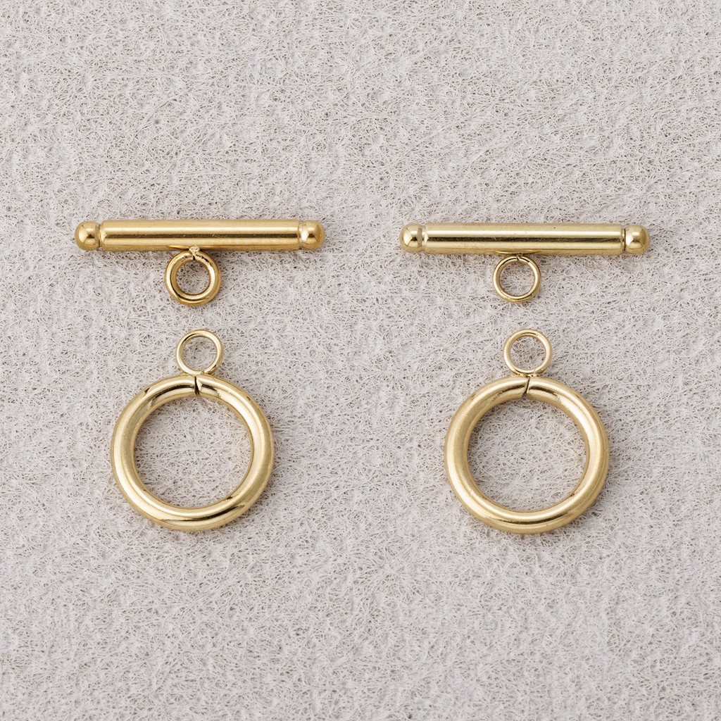 Launch Promo: Gold PVD Minimalist Toggle Clasps Closure Findings | Sold Each