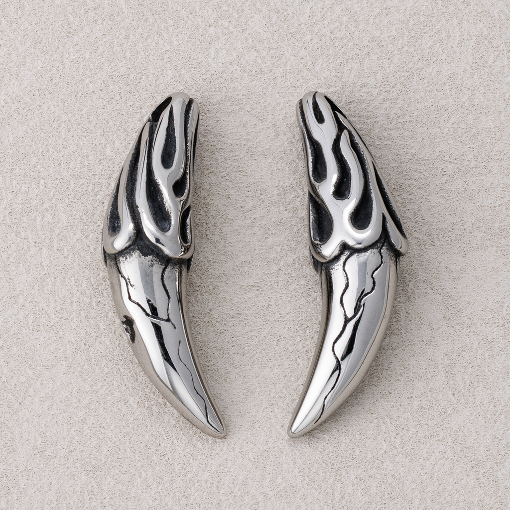 Launch Promo: Stainless Steel Chunky Tusk Pendant | Sold Each