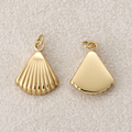 Launch Promo: 14K Gold PVD Stainless Steel Ocean Seashell Mini Charm | Sold Each